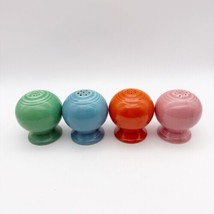 Fiestaware Ball Salt &amp; Pepper Shakers Green Blue Orange Pink Fiesta USA - $49.99