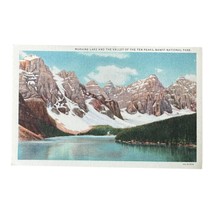 Moraine Lake Valley Of 10 Peaks Banff National Park C1930 Color Linen Po... - £3.81 GBP