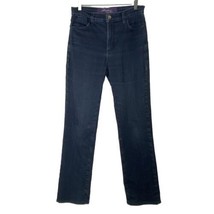 NYDJ Not Your Daughters Straight Jeans Womens size 8 High Rise Tummy Tuck Blue - £21.57 GBP