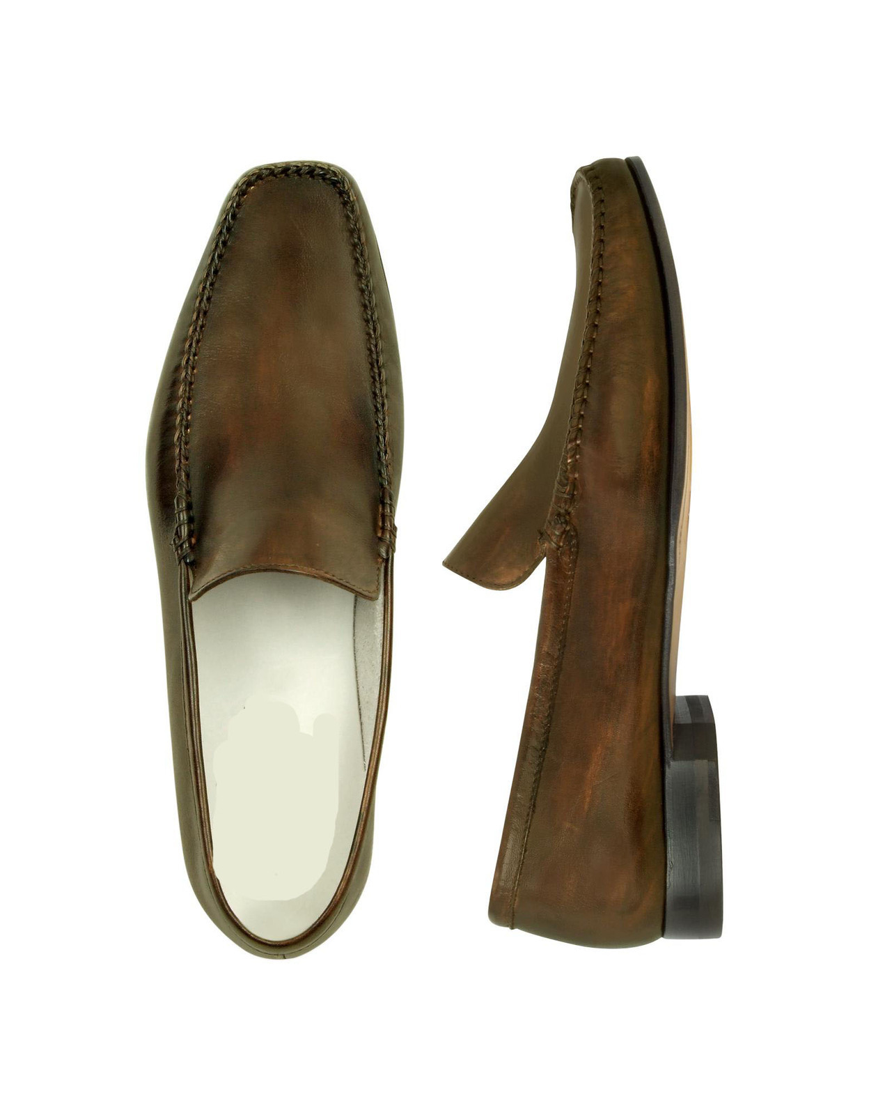 NEW Handmade Brown Leather shoes, Men's Loafer Slip On Moccasin Fashion Dress sh
