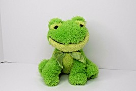 Melissa &amp; Doug Meadow Medley Green Frog Plush 8&quot; Stuffed Animal w/ Sound - £11.73 GBP