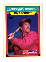 1988 Topps Kmart Memorable Moments #25 Mike Schmidt Philadelphia Phillies - £2.29 GBP