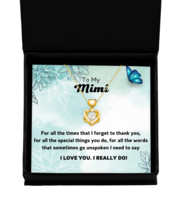 To my Mimi,  Heart Knot Gold Necklace. Model 64024  - $59.95