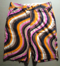 Loudmouth Shorts Mens Size 32 Wavy Psychedelic Golf Y - $29.31