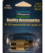 Shakespeare PL-259-G Standard Marine Radio-Antenna Connector-NEW-SHIPS N... - $24.63