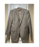 Peter Millar Mens Sport Coat Suit Jacket Blazer Beige Houndstooth 42R - $79.25 CAD
