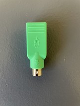 PS/2 Port to USB Mouse Adapter Genuine Green Logitech PN: 501215-A004-e1063 - $127.70 MXN