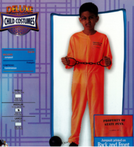 ORANGE PRISON JUMPSUIT &quot;PROPERTY OF STATE PENN&quot; CHILD HALLOWEEN COSTUME ... - $343.99 MXN
