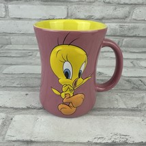 LOONEY TUNES Tweety Bird 3D CUP MUG Coffee Pink Yellow XPRES 2005 Warner... - $18.46