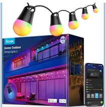 Govee Smart Outdoor String Lights 2 H7039, 144ft Outdoor Lights RGBIC Re... - $107.99
