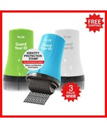 Wide 3-Pack Guard Your ID Roller - Mess-Free Identity Protection Stamp Set - $972.66 MXN