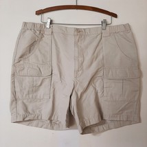 Savane Hiking Cargo Shorts 44 Light Stone Beige Cotton Outdoor - £21.02 GBP