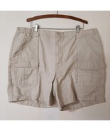 Savane Hiking Cargo Shorts 44 Light Stone Beige Cotton Outdoor - £21.18 GBP