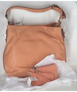 Coach 16535 Coral Leather PENELOPE Shoulder Bag &amp; Wristlet 42389 Set NEW... - £219.42 GBP