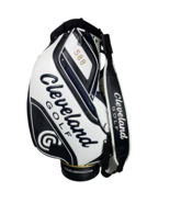 Cleveland CG 588 Staff Bag 6 Way Divide Single Strap Golf Bag White Navy - $276.41 CAD