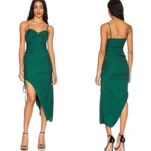 NWT NBD X REVOLVE Serenity Midi Dress in Forest Green Size Small Cocktail Party - £59.87 GBP