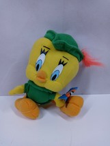 Vintage 1997 Warner Bros Looney Tunes Robin Hood Tweety Bird 9&quot; Plush W/ Tags - £7.62 GBP