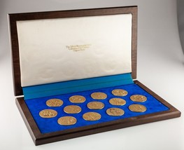 Medallic Art Co. Gold Plated Sterling Silver 13 Original States Medal Se... - $989.99