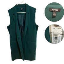 APT. 9 Women&#39;s Sleeveless Blazer Vest Teal Green XL NWT - $826.91 MXN