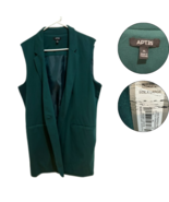 APT. 9 Women's Sleeveless Blazer Vest Teal Green XL NWT - €38,03 EUR