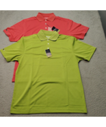 Lot of 2 PGA Authentic Performance Polo Shirt Mens Small Multi Golf Shor... - $32.40