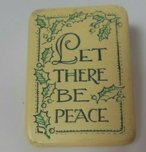 Vintage Hallmark Lapel Pin/Brooch- Let There Be Peace - $14.84