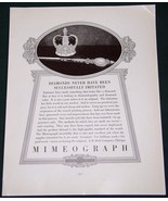 MIMEOGRAPH FORTUNE MAGAZINE AD CLIPPING VINTAGE 1937 DICK COMPANY - $468.69 MXN