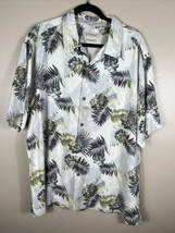 Tommy Bahama Mens Floral Silk Hawaiian Button Front S/S Shirt XL Origina... - $17.35