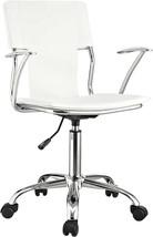 Modway Studio Faux Leather Swivel Task Office Chair in White - £53.03 GBP
