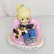 Precious Moments Sharing Tails of Love Together World&#39;s Best Cat Mom Figure - £38.91 GBP