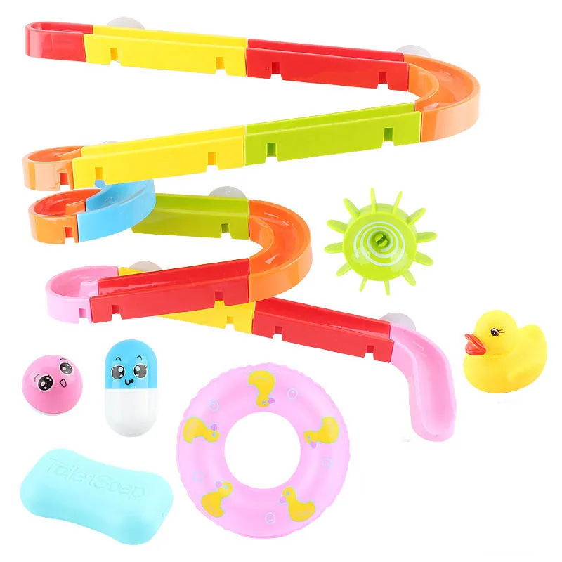 Play Baby Bath Toy Suction Cup Track Slide Water Game Water Play Summer Shower B - £39.02 GBP