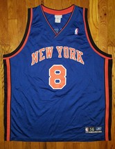 Authentic 2003 Reebok New York Knicks NYK Latrell Sprewell Road Blue Jersey 56 - £247.79 GBP