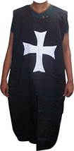 Medieval-ABS MEDIEVAL Crusader LARP Cosplay Costume Templar Knights Tunic Cross  - £38.32 GBP