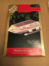 1992 Hallmark Star Trek Shuttlecraft Galileo Ornament Voice &amp; Light (NOT... - £22.09 GBP