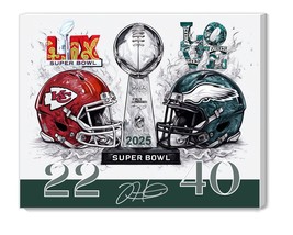 Philadelphia Eagles 2025 Super Bowl Championship win on Canvas16x20 - $247.50