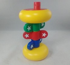 Johnson &amp; Johnson Vintage 1980s Developmental Baby Toy Spin Dial W/ Clic... - £9.16 GBP
