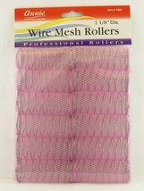 Annie 1-1/8&quot; Wire Mesh Hair Rollers - 12 Pcs. (1024) - £7.11 GBP