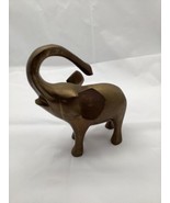 Brass Elephant Figurine Trunk Up Good Luck Vintage - £30.59 GBP