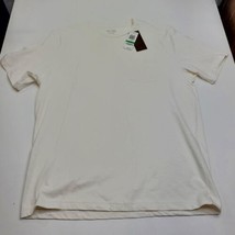Tasso Elba Island Shirt Mens Large Pocket T Short Sleeve Ivory Shell Cas... - $14.80