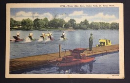 ST. 32 Water Bike Race Como Park St. Paul Minnesota PC Posted 1955 - £4.48 GBP