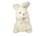 INTERNATIONAL SILVER WHITE BUNNY RABBIT VINTAGE 1997 STUFFED ANIMAL PLUS... - $28.50