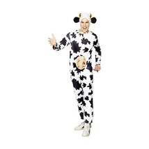 Smiffy&#39;s Cow Jumpsuit, Head Piece and Udders - Adult, One Size  - £46.75 GBP