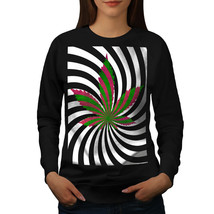 Wellcoda Blunt 42 Pot Rasta Womens Sweatshirt, Marijuana Casual Pullover Jumper - £23.10 GBP+