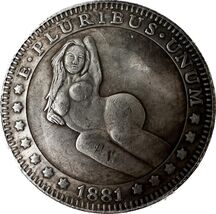 Moneda única de fantasía de dólar de 1881 - reedición artística moderna - $18.55 CAD