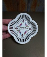 Vintage Souvenir Sherbrooke Quebec Canada Floral Porcelain Trinket Dish ... - $18.49