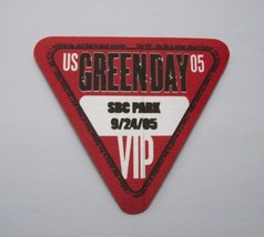 Green Day Concert Tour VIP Backstage Pass Original 2005 Punk Rock Music Concert - £8.20 GBP