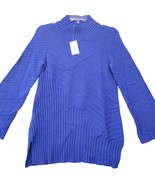 Charter Club Women Sweater Size XS Blue Preppy Long Sleeve Ribbed Turtle... - £12.73 GBP