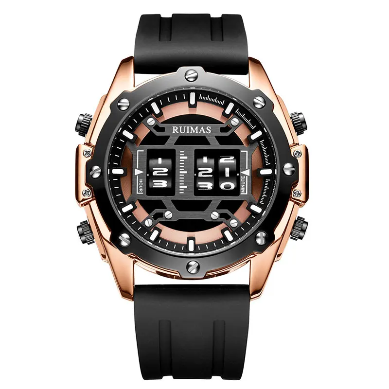 Military Sport Watches Men Roller Quartz Watch Luxury Waterproof Silicon... - $49.07