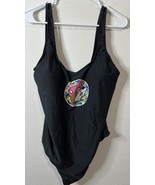 Buc-ee’s Women’s Black One Piece Swim Suit Bucee Logo Floral Size 2XL - $29.69