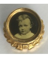 Vintage USSR Soviet Russia Pin Vladimir Lenin as Child Photo - $63.15 CAD